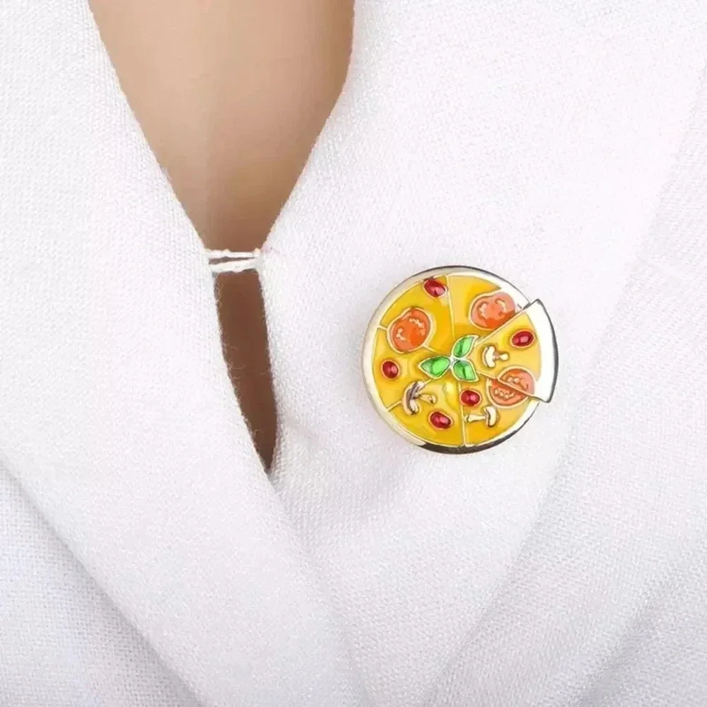 VQ Pizza Brooch
